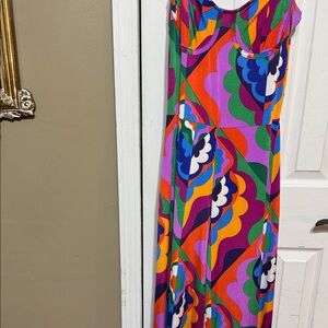 NWT Goodtime USA Colorful Abstract Jumpsuit Size XL